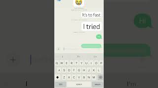 It was to hard to type it fast