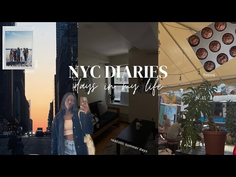 NYC Diaries ☀️ realistic days, summer, trying new hobbies, productive days in my life