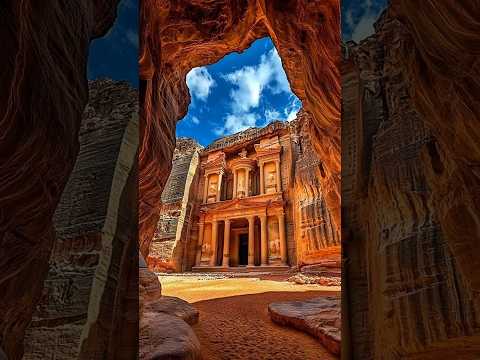 🏜️🌹Petra: Jordan’s Rose-Red City Carved in Time & Stone #shorts #petra