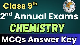FBISE 9th Chemistry MCQs Answer Key 2025 🔥 | 2nd Annual Exams Complete Solution
