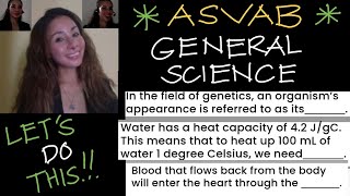 ASVAB GENERAL SCIENCE REVIEW || Jane Maciejewski