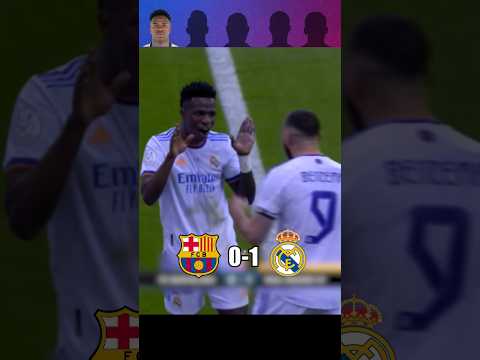Barcelona 2-3 Real Madrid 2022