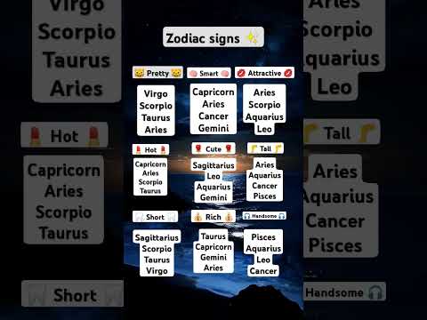 Zodiac Signs Beutiful Features✨💕 #zodiac #astrology #leo #pisces #pisces #sage