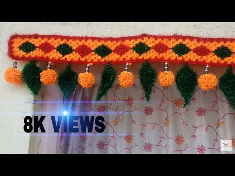 Zhendu Flower Wollen Toran| #Newdesign2020  Mango Leaf Toran