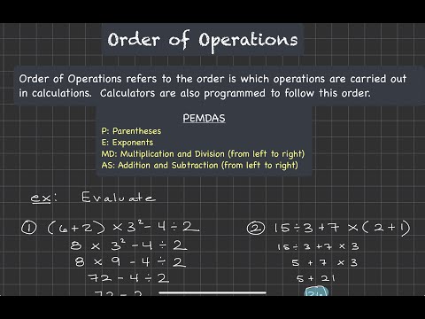 Order of Operations