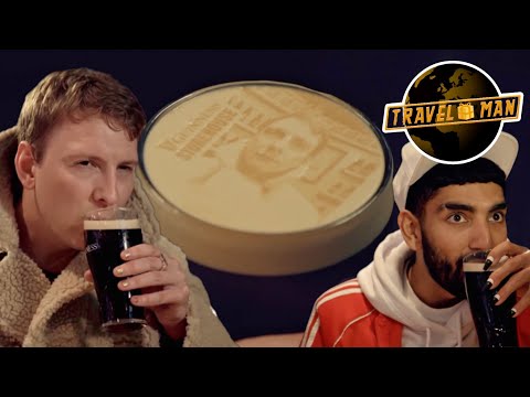 Joe & Mawaan Rizwan loving stout at the Guinness Storehouse in Dublin | Travel Man