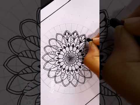 MANDALA ART FOR BEGINNERS | MANDALA ART | SHORTS | YOUTUBE SHORTS