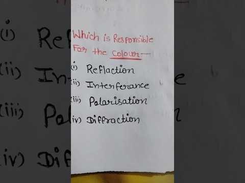 Interference (Colour reason ) Physics #ytshorts #neet #neettrickstolearn #tricks