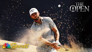 Sam Burns caps Round 2 with beautiful bunker shot for birdie | 154th Open Championship | NBC Sports