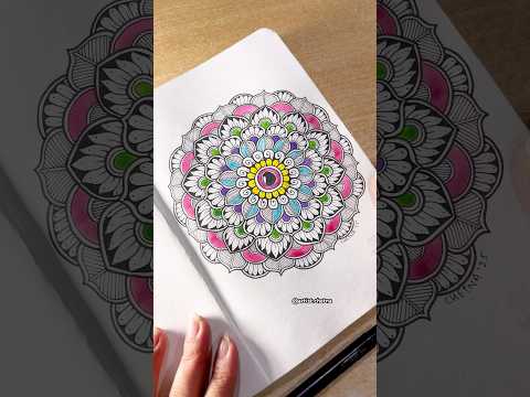 Colouring a mandala | Relaxing process💆‍♀️ #mandala #mandalatherapy