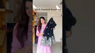 Black Anarkali Kurta Set from Flipkart #anarkalisuits #anarkali #flipkarthaul #ashortsaday