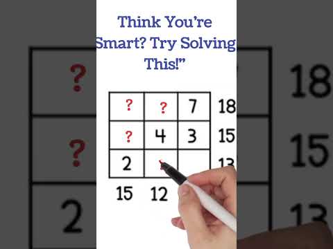 Can You Solve This Brain Teaser? 🤯 | Puzzle ChallengePuzzle #maths  #Riddle #MathPuzzle #LogicPuzzle