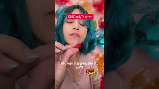 Fruit Gushers + Chamoy = 😋 #summer #candykits #sweetsandfun