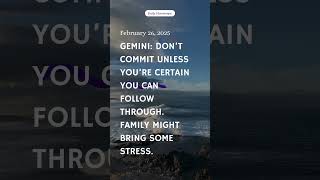 Gemini Today February 26, 2025 #horoscope #today #manifestation #trending #lawofattraction #daily