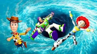 GTA 5 Buzz Lightyear vs Woody & Jessie Ragdolls/Fails #3 [Toy Story]
