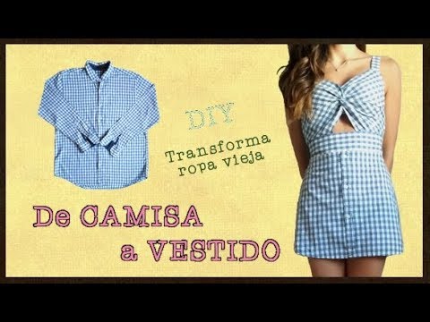 How to transform a shirt into a fashionable dress