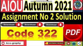⏩ AIOU Code 322 Solved Assignment No.2 Autumn 2021 || Secretarial Practice || Level: FA/ I.Com
