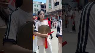 beauty潮汕美女，一群打鑼美少女#teochew #潮汕 #美女#潮汕女孩#潮汕营标旗