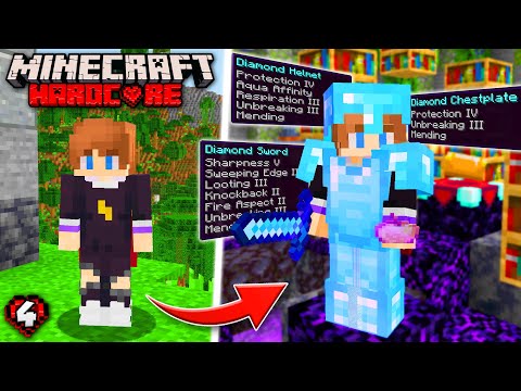 I Got EVERY ENCHANTMENT in Hardcore Minecraft! (#4)