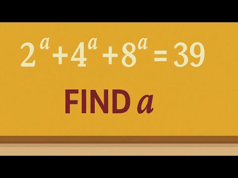Can You Find “a”? | Math Olympiad Challenge