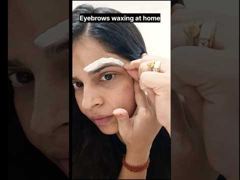 Eyebrows waxing at home || # brazilianwax #rica #shorts #viralvideo