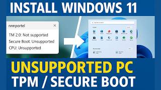 Install Windows 11 on Unsupported PC (No TPM / Secure Boot) | Bypass Requirements Easily 2025 #tech