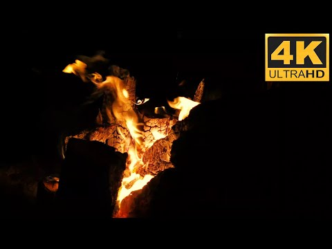 4k fireplace🔥🔥🔥relax campfire with relaxing fireplace sounds & Crackling Fire Sounds