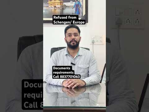 How to apply schengen visa | Documents requirement for refused | #shorts #schengenvisa #touristvisa