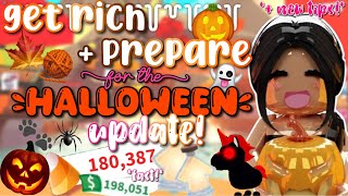 how to PREPARE for the Adopt Me HALLOWEEN UPDATE! *get rich FAST!* 🎃🍁🐾