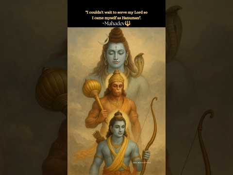 🕉️ Mahadev Became Hanuman to Serve Ram | Divine Connection of Shiva, Hanuman & Ram #harharmahadev