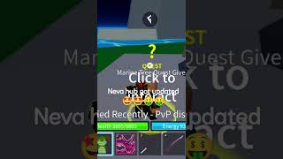Neva hub new update very fast lvl up 🤑🤑 #bloxfruits #roblox
