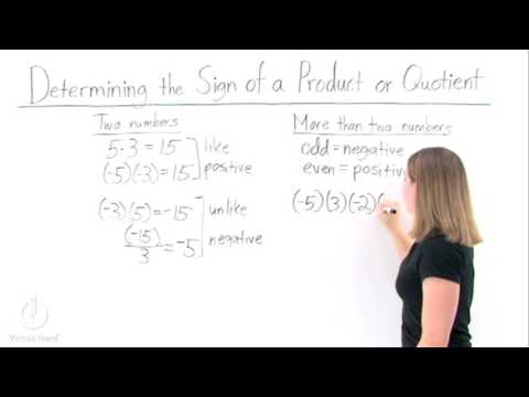 How Do You Figure Out the Sign of a Product or Quotient?