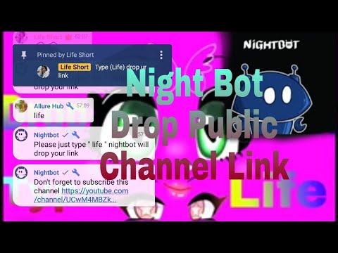 How to Nightbot Drop public channel link | Nightbot setup for youtube channel 2021 | Nightbot