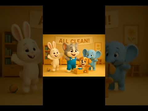 1 2 3, ALL CLEAN! Fun Counting Song While Tidying Up | #countingforkids #learningthroughplay