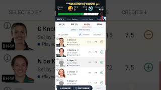 AUSTRALIAN WOMEN BIG BASH LEAGUE 2024 MATCH NO 14 PSW VS BHW GL AND H2H DREAM11TEAM PRESENTATION