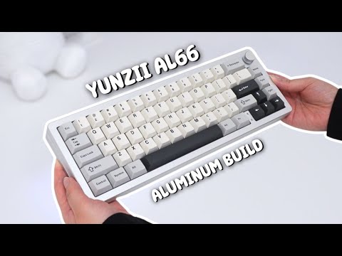 Yunzii AL66 | Gateron Everfree Grayish Switch | Review & Modding | Sound Test