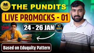 The Pundits Live Pro Mock - 01 |SSC EXAMS 2026| Maths Solution🔥 By SSC Mania @ThePundits_Official​