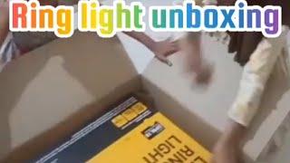 Ring light unboxing Digitech 18 inch professional ring light  #laibalaiqa #ringlightunboxing