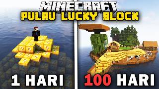 100 Hari Minecraft Pulau Lucky Block