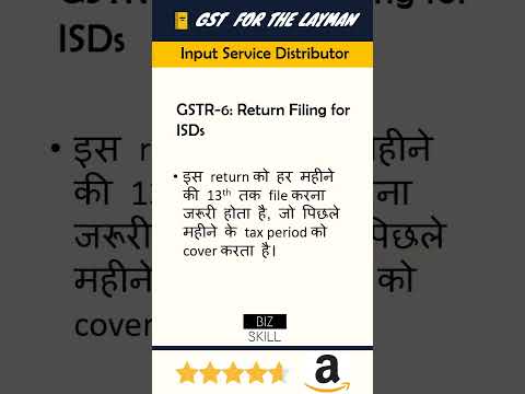 GSTR-6 Return Filing for ISDs: Key Details You Need to Know  #gst#shorts
