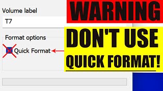 Difference Between Quick Format and Full Format