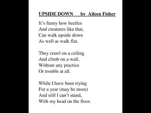 upside down by Aileen Fisher/English day competition 2023/Grade 03/Poetry Recitation