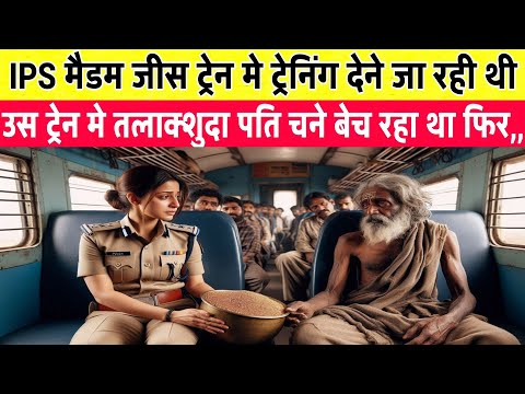 IPS मैडम जिस ट्रेन से ट्रेनिंग देने जा रही थी तलाकशुदा पति उसी ट्रेन में चने बेच रहा था,,फिर मैडम ने