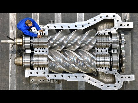 Massive Heavy Duty CNC Lathe Machines Working - Extreme Satisfying Machining Process Technology