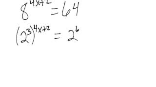 Solving Exponential Equations without Logs