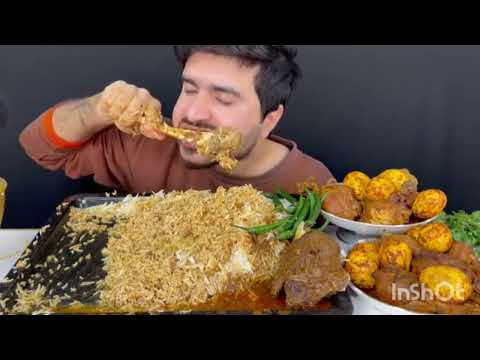 EATING MUTTON NALLI AND SPICY CHICKEN LEG CURRY |ASMR EATING SHOW #mukbang #muttoncurry