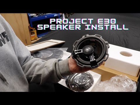 Installing Speakers In The E30!!