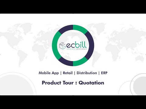 ecBill Software Creating a Quotation