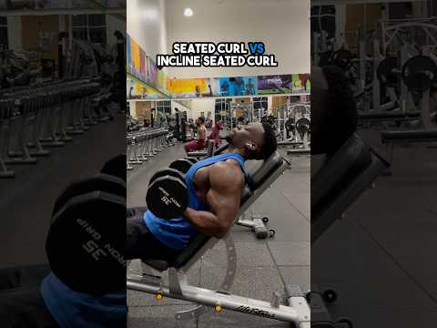 Seated VS Incline Curls #biceps #workout #fitnesstips