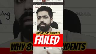 Why 80,000 students failed #cafoundation #caexams #iwision #cavipuldhall #icai #caresults #caclasses